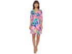 Lilly Pulitzer Marvista Wrap Dress (beckon Blue Jungle Utopia) Women's Dress
