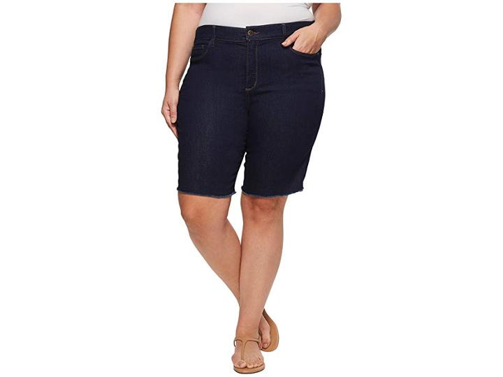 Nydj Plus Size Plus Size Briella Shorts W/ Fray Hem In Rinse (rinse) Women's Shorts