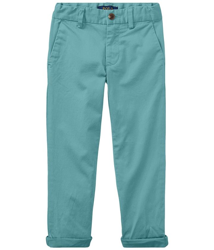 Polo Ralph Lauren Kids Stretch Cotton Skinny Chino Pants (little Kids) (hampton Green) Boy's Casual Pants