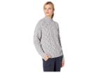 Vince Camuto Long Sleeve Texture Stitch Mock Neck Sweater (light Heather Grey) Women's Sweater