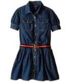 Polo Ralph Lauren Kids Denim Shirtdress (big Kids) (quincy Wash) Girl's Dress
