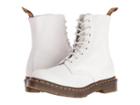 Dr. Martens Pascal 8-eye Boot (white Virginia) Women's Lace-up Boots