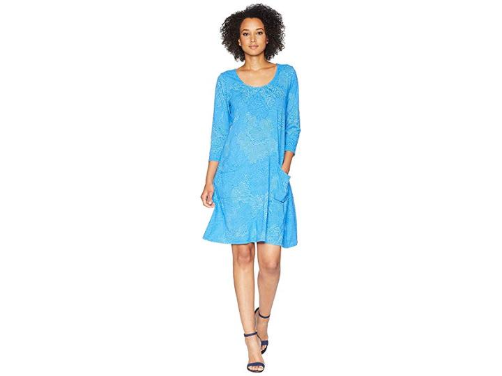 Fresh Produce White Tides Dalia Dress (atlantic Blue) Women's Dress