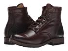 Frye Tyler Lace Up (dark Brown Soft Vintage Leather) Women's Lace-up Boots