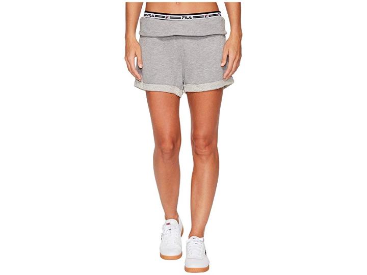 Fila Betty Shorts (gray Heather/black) Women's Shorts
