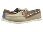 Sperry A/o 2-eye Perforated (cream/tan) Men's Lace Up Casual Shoes