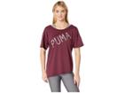 Puma Holiday Drapey Tee (fig) Women's T Shirt