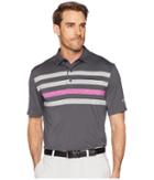 Callaway Space Dye Stripe Polo (asphalt) Men's Clothing