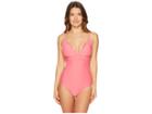 Kate Spade New York Morro Bay #69 Scalloped V-neck One-piece W/ Adjustable Straps Removable Soft Cups (petunia) Women's Swimsuits One Piece