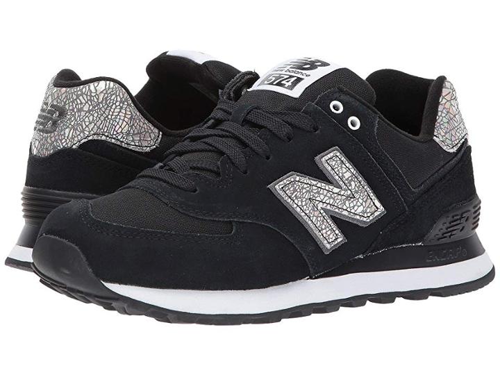 New Balance Classics Wl574 Shattered Pearl (black/magnet) Women's Lace Up Casual Shoes