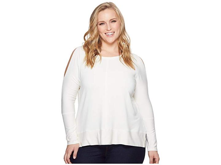 Kari Lyn Plus Size Andreea Top (cream) Women's Clothing