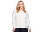 Kari Lyn Plus Size Andreea Top (cream) Women's Clothing