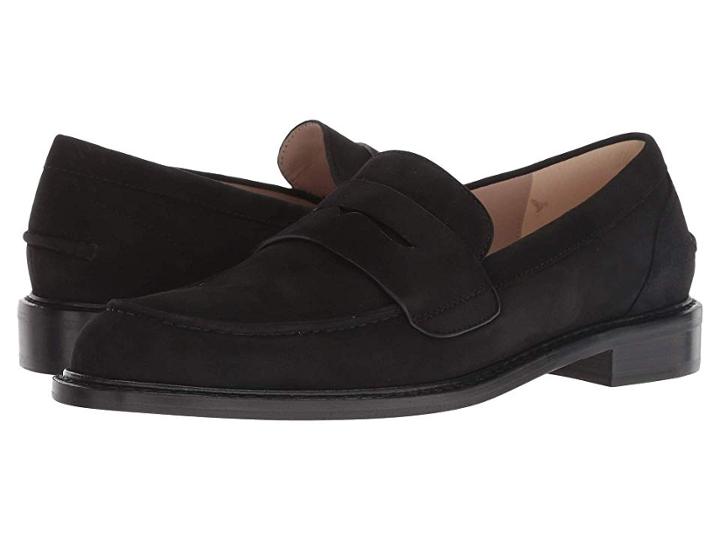 Stuart Weitzman Rubpennies (black Suede) Women's Shoes