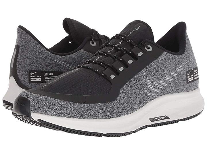 Nike Air Zoom Pegasus 35 Shield (black/metallic Silver/cool Grey) Women's Running Shoes