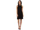 Karen Kane Hi Neck A-line Dress (black) Women's Dress