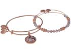 Alex And Ani Art Infusion, Love Set Of 2 Bracelet (shiny Rose) Bracelet