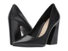 Nine West Henra Block Heel Sandal (black Two-tone Calf) High Heels