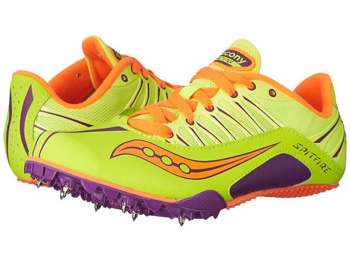 Saucony Spitfire (citron/purple/orange) Women's Running Shoes