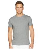 Lacoste Short Sleeve Pima Crew Neck Tee (galaxite Chine) Men's T Shirt
