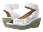 Clarks Reedly Salene (white Leather) Women's Sandals
