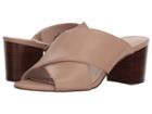Nine West Freddius Slide Block Heeled Sandal (light Natural Leather) Women's Dress Sandals