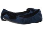 Tory Burch Viola Bow Ballet (navy/blue Notte) Women's Dress Flat Shoes