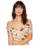 Astr The Label Clementine Top (paradise Floral) Women's Clothing