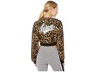 Juicy Couture Juicy Logo Patch Leopard Tricot Jacket (multi Regent Leopard) Women's Clothing