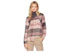 Lucky Brand Button Side Plaid Shirt (multi) Women's Clothing