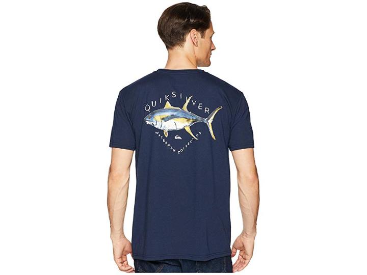 Quiksilver Waterman Hot Tuna Tech T-shirt (navy Blazer) Men's T Shirt