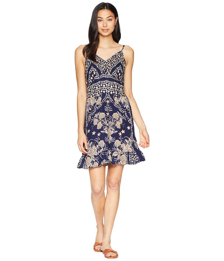 Angie Spaghetti Strap Dress (navy) Women's Dress