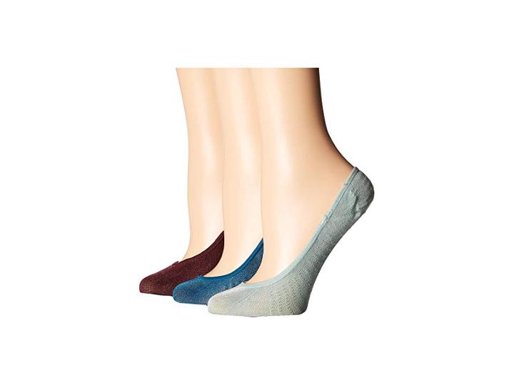 Sperry 3-pack Shiny Nylon Micro Liners (fig Assorted) Women's No Show Socks Shoes
