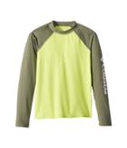 Columbia Kids Mini Breakertm Long Sleeve Rashguard (little Kids/big Kids) (voltage/cypress) Boy's Swimwear