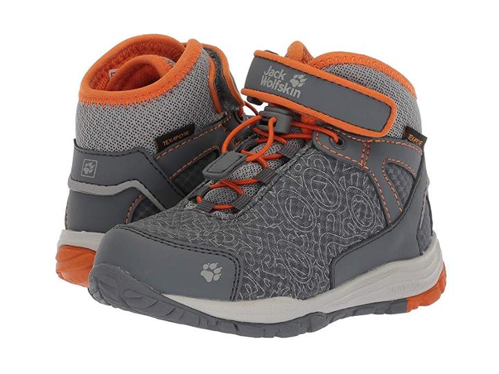 Jack Wolfskin Kids Portland Texapore Mid (toddler/little Kid/big Kid) (orange Crush) Kids Shoes
