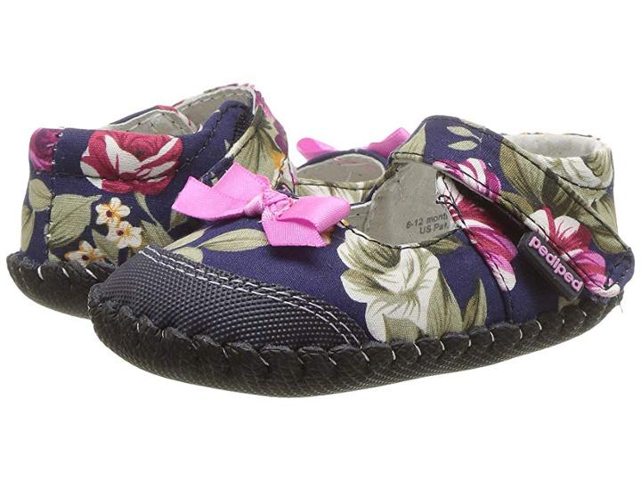 Pediped Louisa Originals (infant) (navy Floral) Girls Shoes