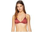 Billabong Sol Searcher Fixed Triangle Bikini Top (redwood) Women's Swimwear