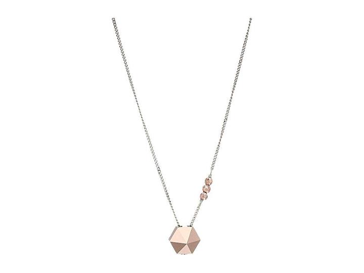 Chan Luu Short Necklace With Swarovski Crystal (rose Gold) Necklace