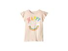 Peek Happy Tee (toddler/little Kids/big Kids) (peach) Girl's T Shirt