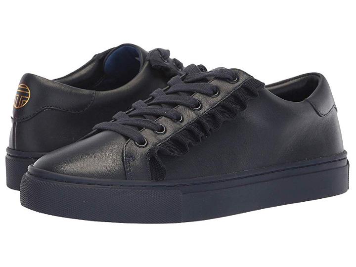 Tory Sport Ruffle Sneaker (bright Navy/bright Navy/bright Navy) Women's Shoes
