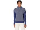 Vineyard Vines 1/4 Zip Pop Over (deep Bay) Women's Clothing