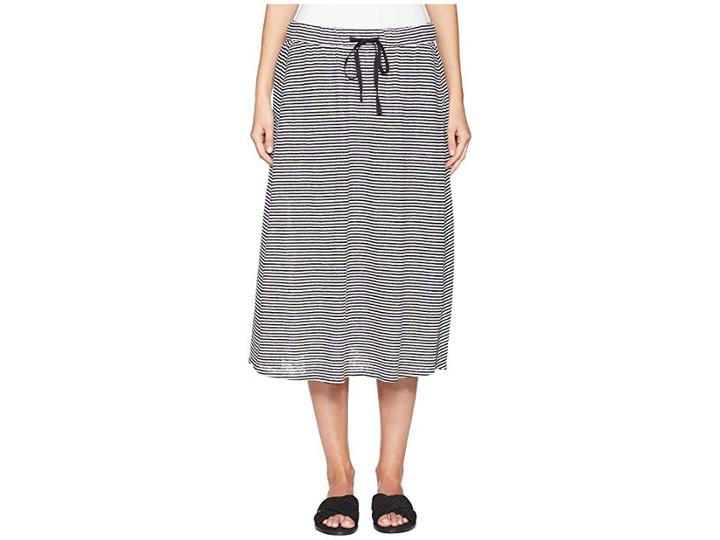 Eileen Fisher Flared C/l Skirt (black/white) Women's Skirt