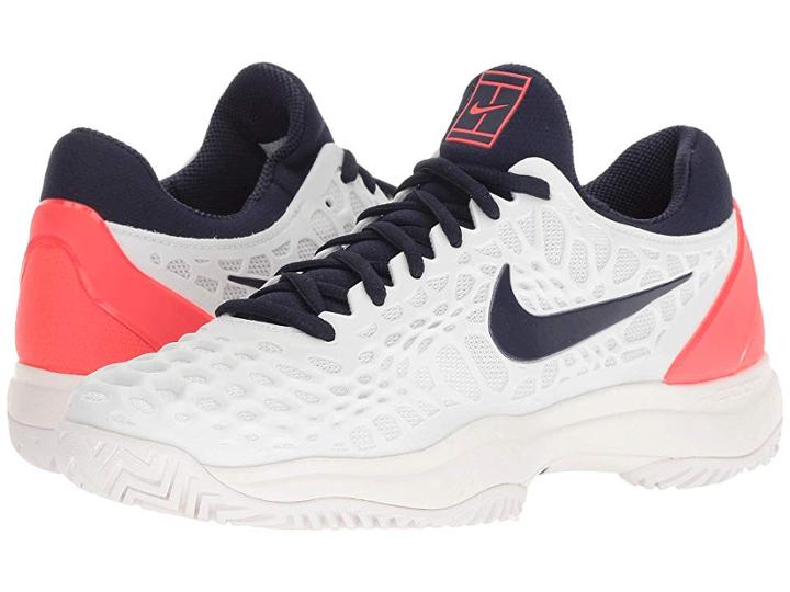 Nike Zoom Cage 3 Hc (white/blackened Blue/bright Crimson) Men's Tennis Shoes