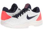 Nike Zoom Cage 3 Hc (white/blackened Blue/bright Crimson) Men's Tennis Shoes