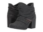 Blowfish Daphna (grey Two-tone Flannel/dyecut Pu) Women's Pull-on Boots