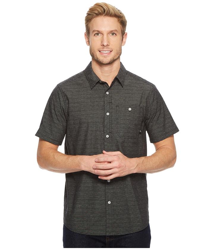 Mountain Hardwear Franztm Short Sleeve Top (black) Men's Short Sleeve Button Up