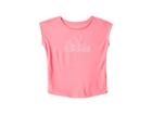 Adidas Kids Graphic Tee (big Kids) (bright Pink) Girl's T Shirt