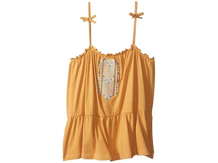 Roxy Kids Sweet Summer Strappy Top (big Kids) (oak Buff) Girl's Sleeveless