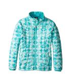 The North Face Kids Thermoball Full Zip Jacket (little Kids/big Kids) (ice Green Geo Print (prior Season)) Girl's Coat
