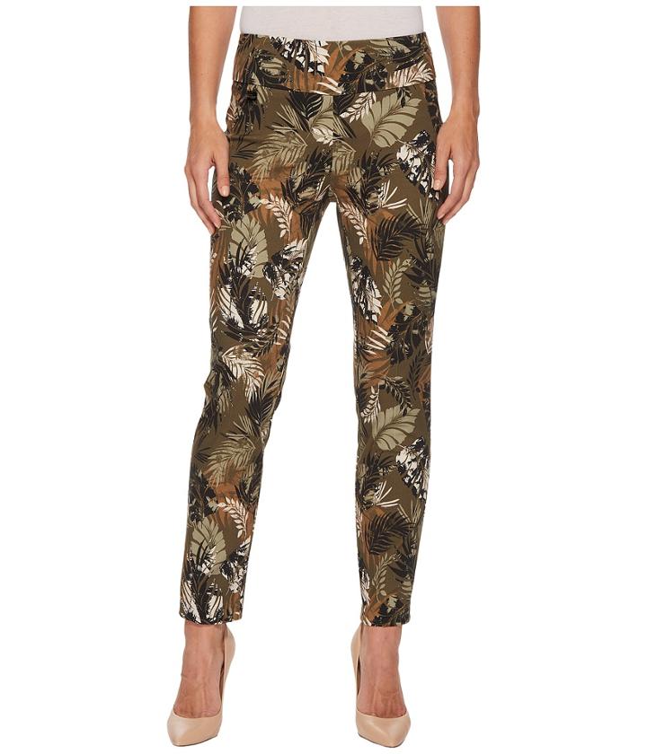 Lisette L Montreal Spring Safari Print Ankle Pants (loden Green) Women's Casual Pants