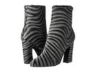 Just Cavalli Zebra Ankle Boot (gargoyle) Women's Boots